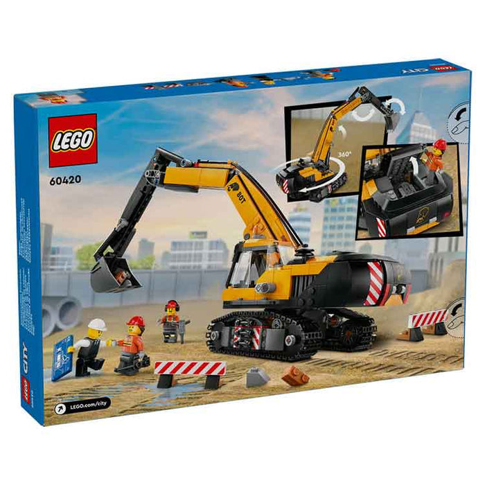 LEGO 60420 Yellow Construction Excavator