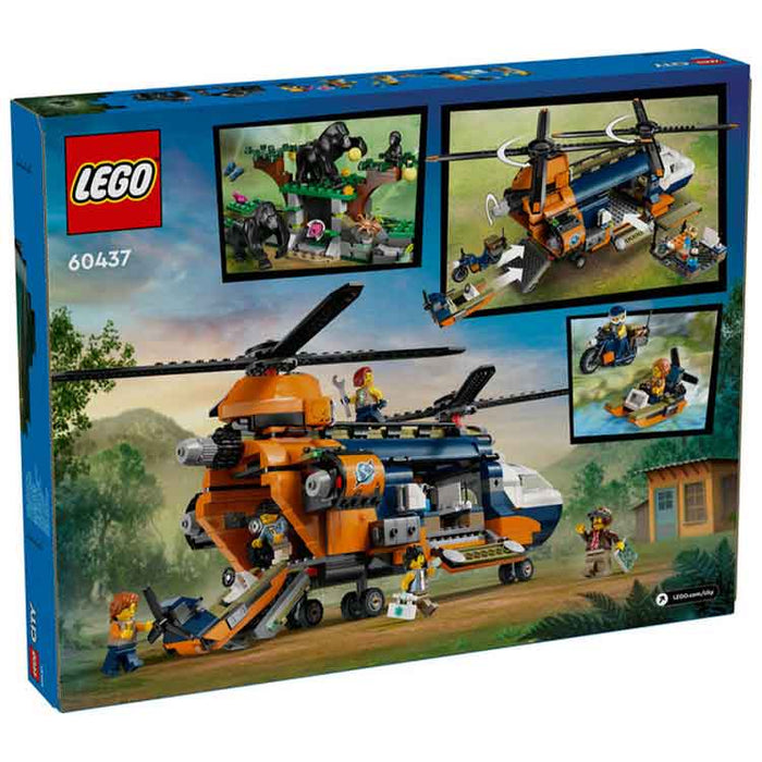 LEGO 60437 Jungle Explorer Helicopter at Base Camp