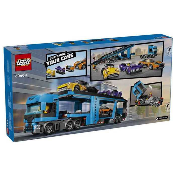LEGO 60408 Car Transporter Truck with Sports Cars