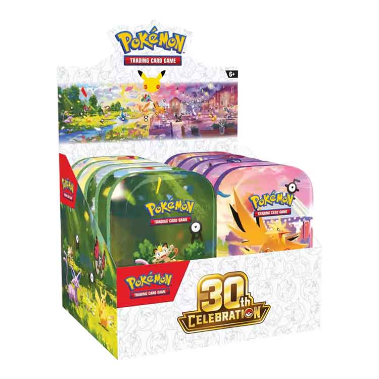 Pokémon TCG: Mini Tins - Assorted Display - 30th Celebration