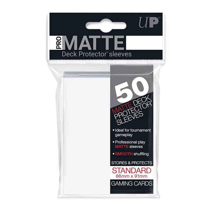 Pro Matte Standard Deck Protectors (50ct)- White