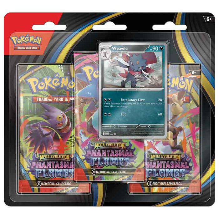 Pokémon TCG: Mega Evolution Phantasmal Flames - 3 Pack
