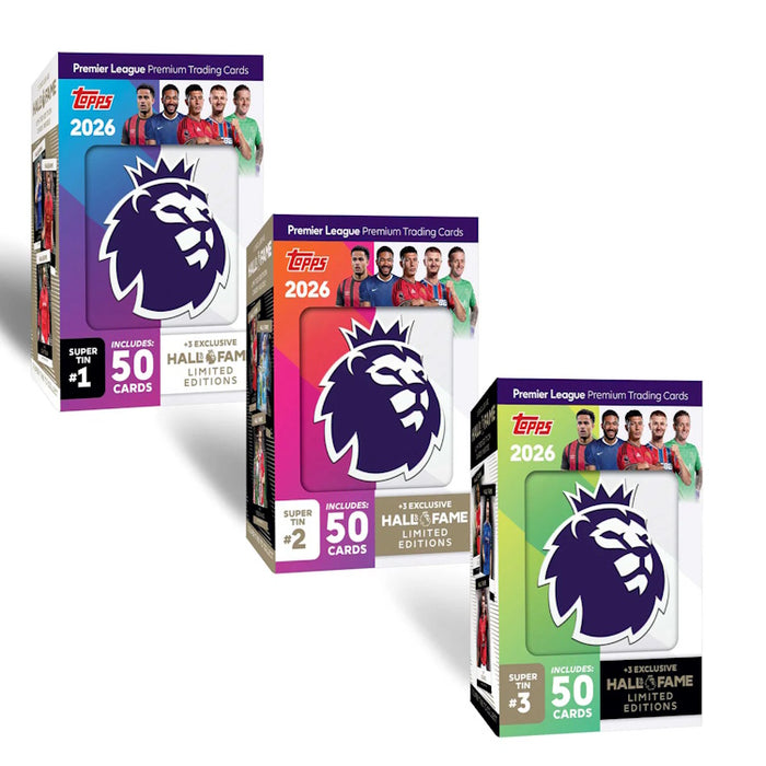 Topps Premier League 2025/26 Super Tin (Hall of Fame Series)