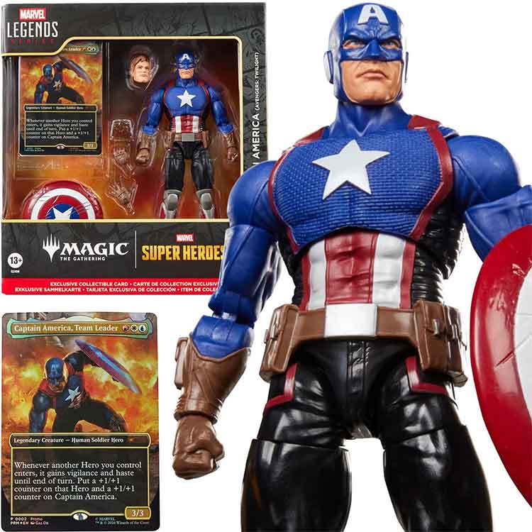 Marvel Super Heroes Magic: The Gathering Marvel Legends Series Captain America (Avengers: Twilight) 6-Inch Action Figure