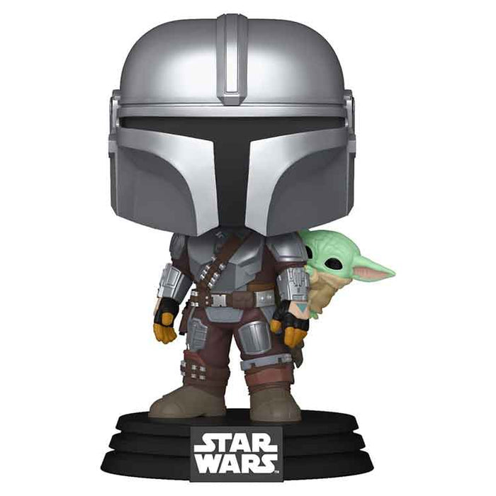 Funko Star Wars: The Mandalorian and Grogu POP! Vinyl Bobblehead Figure The Mandalorian with Grogu