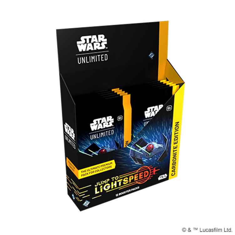 Star Wars: Unlimited Jump to Lightspeed Carbonite Booster Display