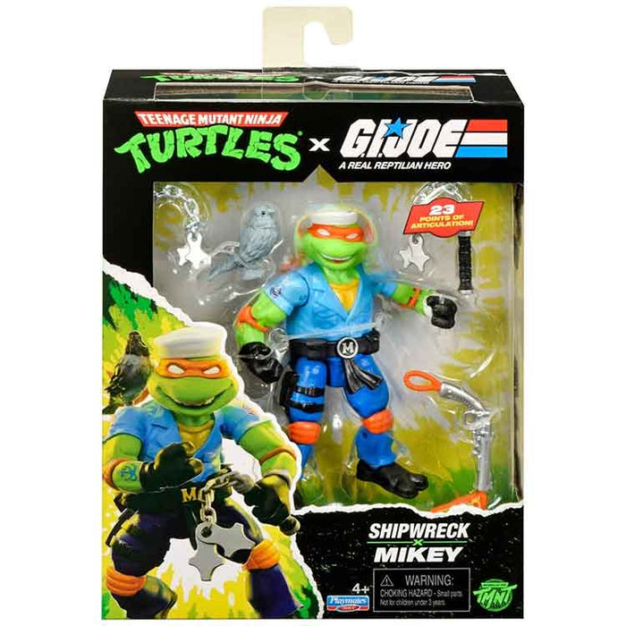 Teenage Mutant Ninja Turtles x G.I. Joe Mikey x Shipwreck Action Figure