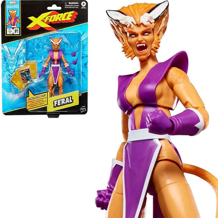 X-Men X-Force Marvel Legends Series Feral 6-Inch Action Figure
