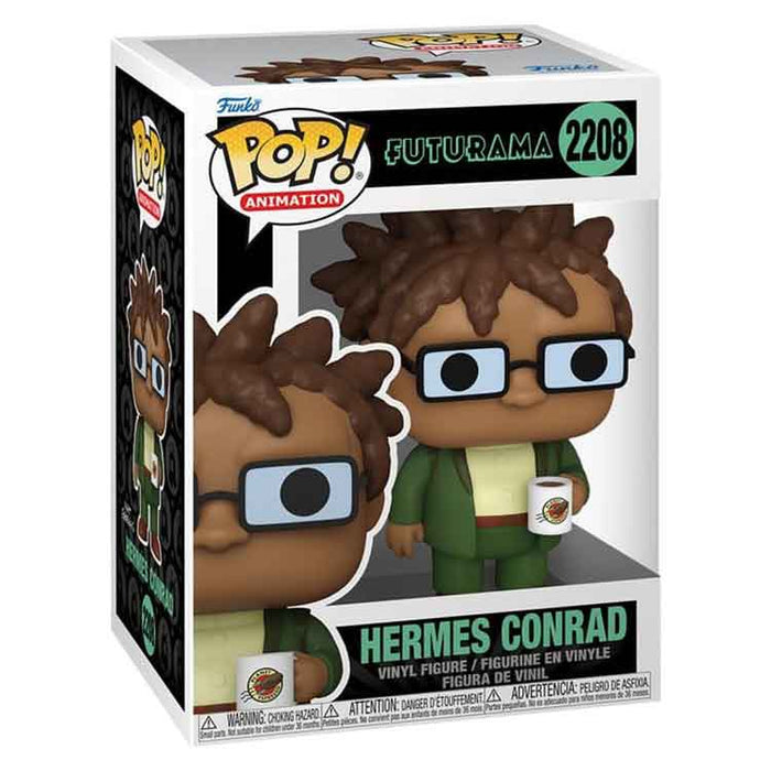 Funko Futurama Pop! Animation Vinyl Figure Hermes With Mug