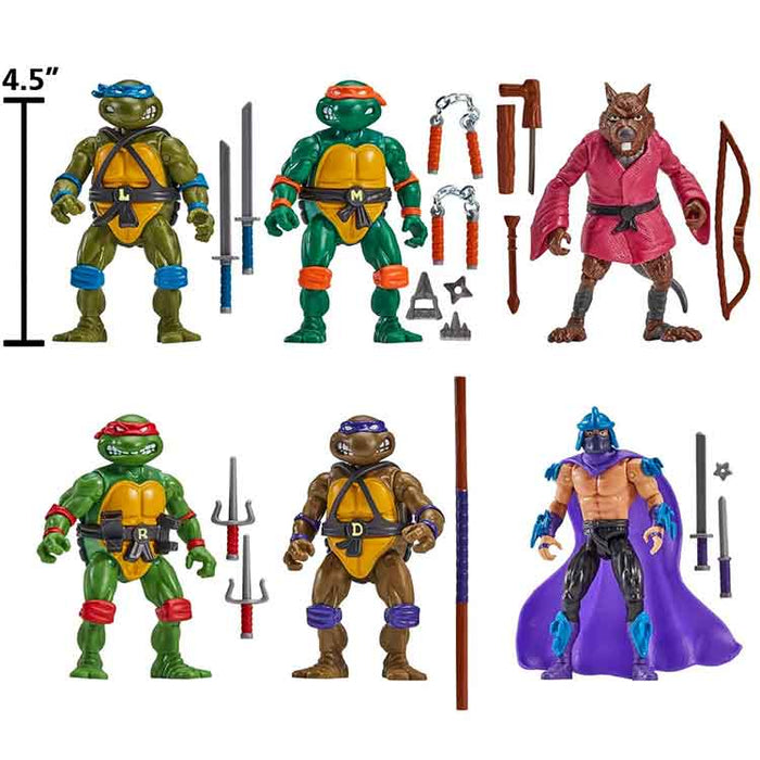 Teenage Mutant Ninja Turtles Remastered Action Figure 6-Pack