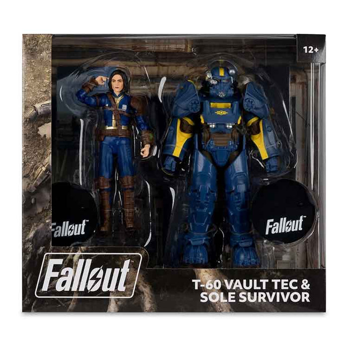 Fallout 4 T-60 Vault Tec and Sole Survivor 7-Inch Scale Action Figure 2-Pack - Exclusive
