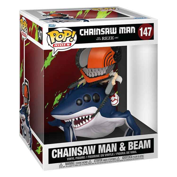 Funko Chainsaw Man POP! Rides Deluxe Vinyl Figure CSM & Beam