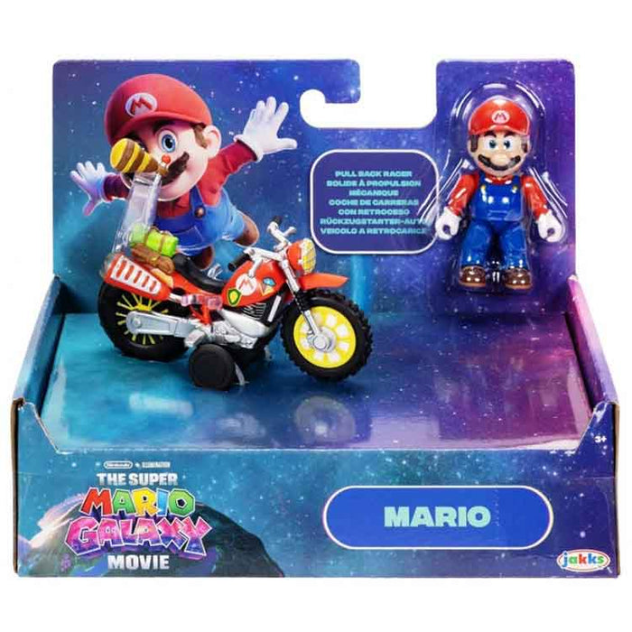 Super Mario Galaxy Movie 2.5-inch Mario Figure with Motorcycle