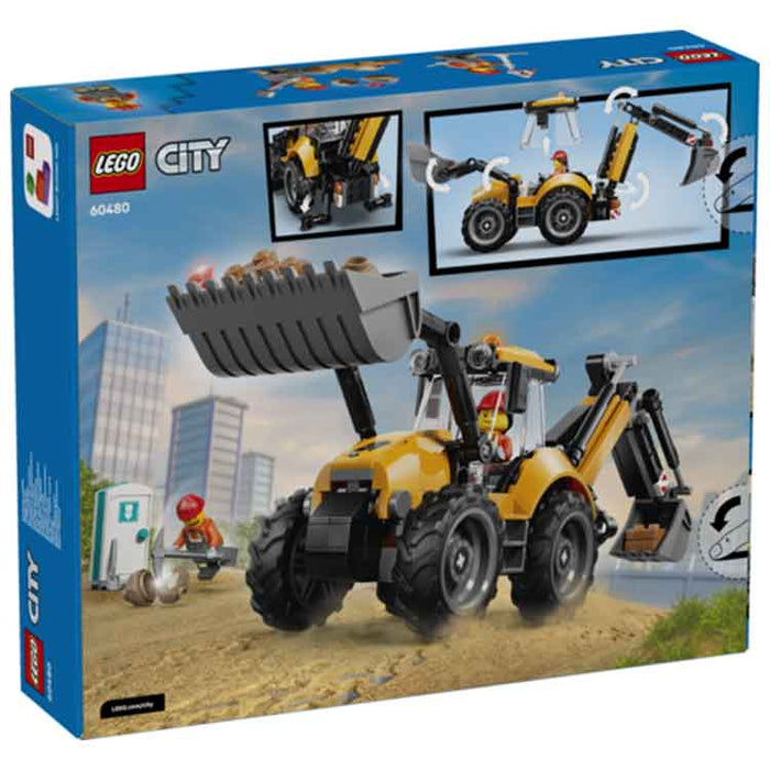 LEGO 60480 Yellow Backhoe Loader