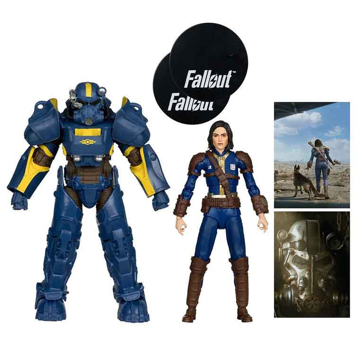 Fallout 4 T-60 Vault Tec and Sole Survivor 7-Inch Scale Action Figure 2-Pack - Exclusive