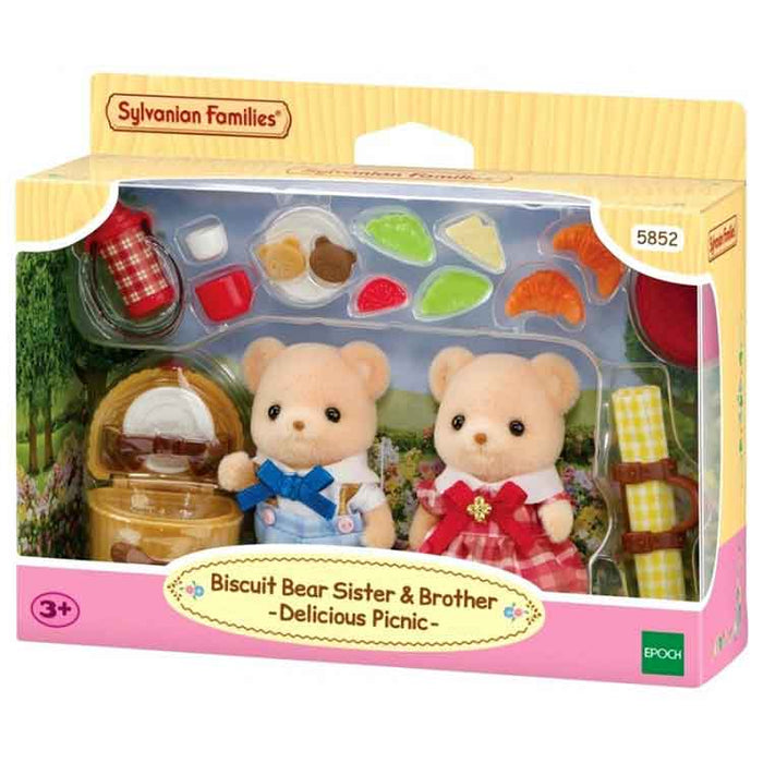 Sylvanian Families - Delicious Picnic Set - Biscuit Bear Brother & Sister