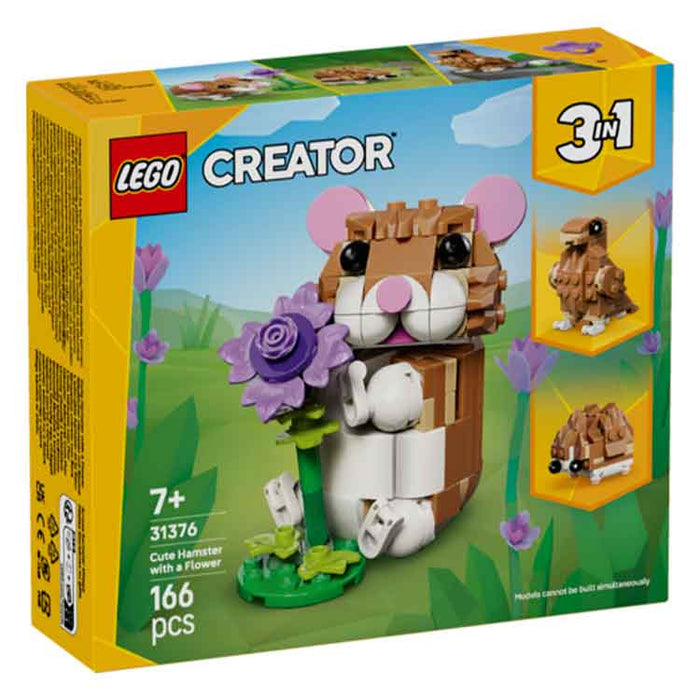 LEGO 31376 Cute Hamster with a Flower