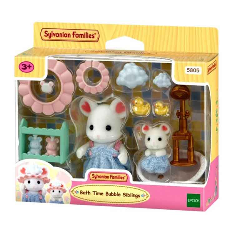 Sylvanian Families - Bath Time Bubble Siblings