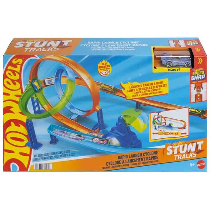 Hot Wheels Stunt Tracks Rapid Launch & Crash