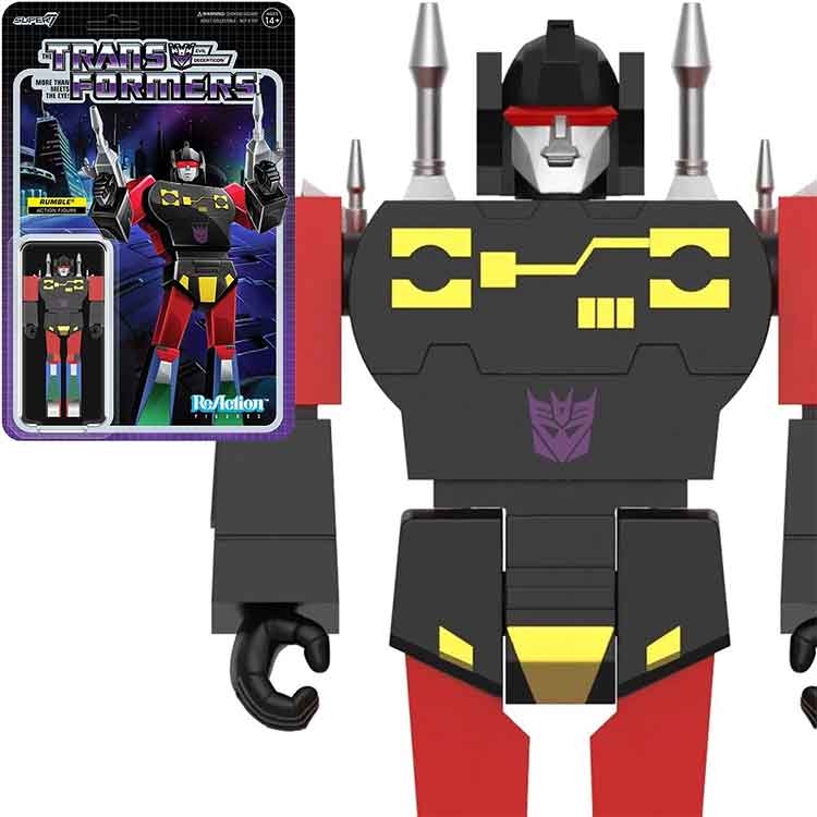 Transformers Rumble (Red) 3 3/4-Inch ReAction Figure