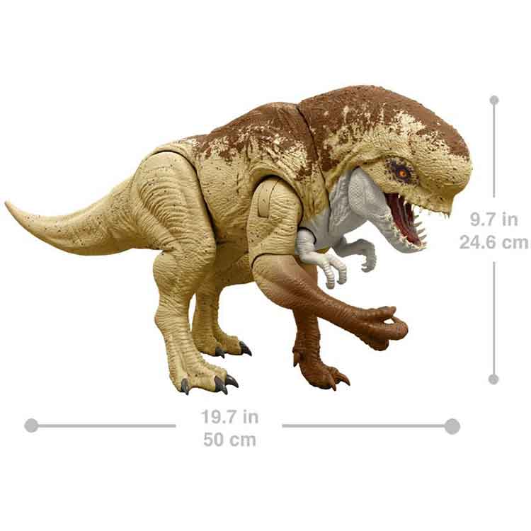 Jurassic World Rebirth Rumble 'n Rampage Dinosaur Action Figure Distortus Rex