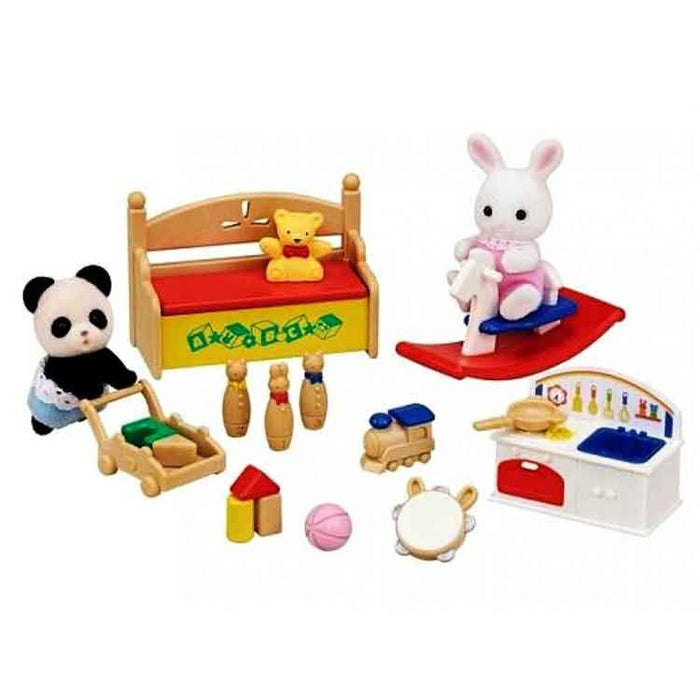 Sylvanian Families - Baby's Toy Box - Snow Rabbit & Panda Baby