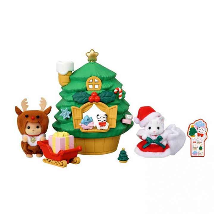 Sylvanian Families - Baby Santa's Christmas Tree House