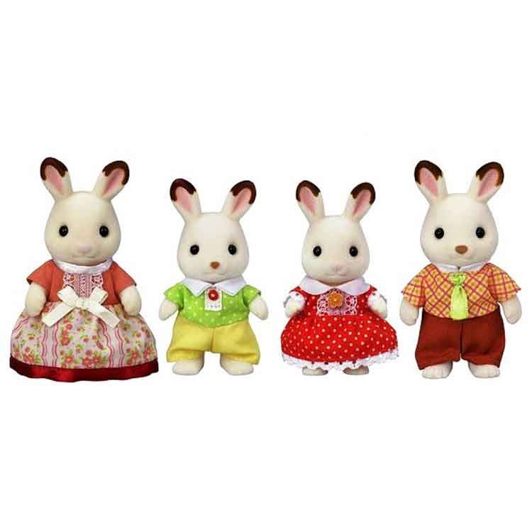 Sylvanian Families - Chocolate Rabbit Family