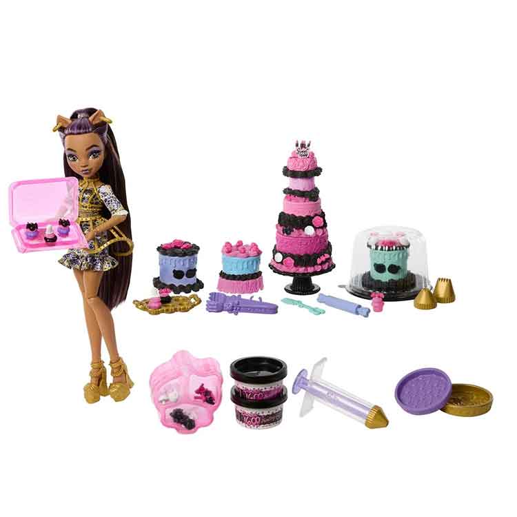 Monster High Scary Sweet Birthday Clawdeen Wolf Doll and Playset