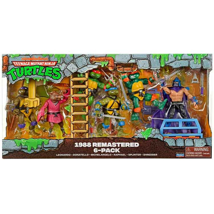 Teenage Mutant Ninja Turtles Remastered Action Figure 6-Pack
