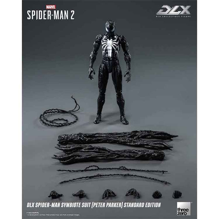 Marvel Spider-Man 2 Spider-Man Symbiote Suit Peter Parker Standard Edition DLX Action Figure