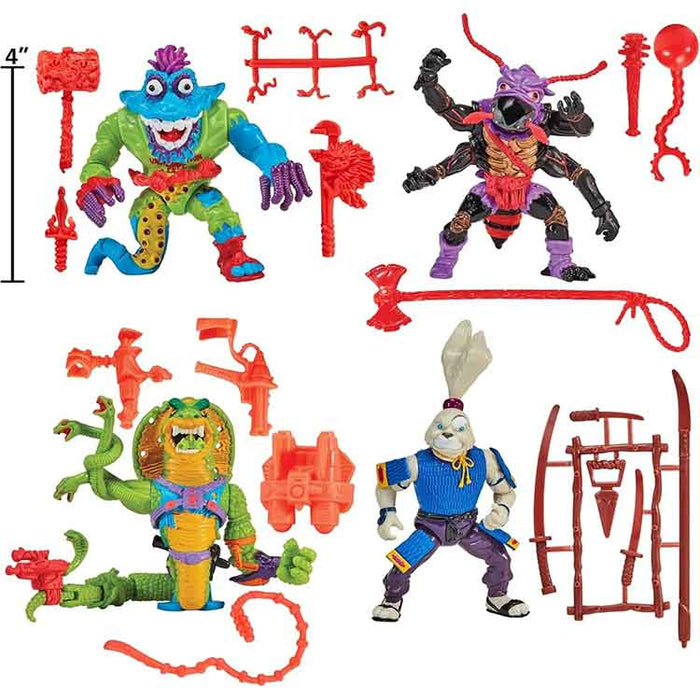Teenage Mutant Ninja Turtles Classic Mutants Antrax Scale Tail Wyrm Usagi Action Figure 4-Pack
