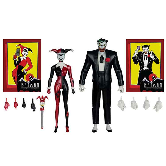 DC Direct Batman Animated Harley Quinn and The Joker Mad Love 6-Inch Action Figure 2-Pack & Comic - Gold Label Exclusive
