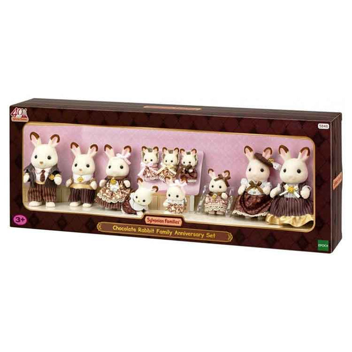 Sylvanian Families - Chocolate Rabbit Family 11-figure 40th Anniversary Set