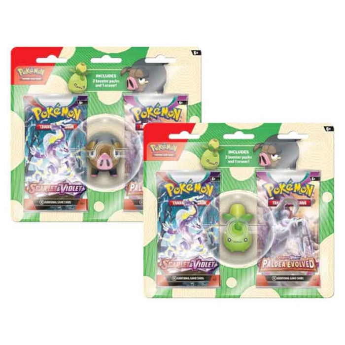 Pokémon TCG: Back to School Eraser Blister - Smoliv/Lechonk