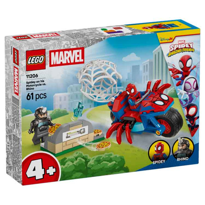 LEGO 11206 Spidey on his Motorcycle vs Rhino