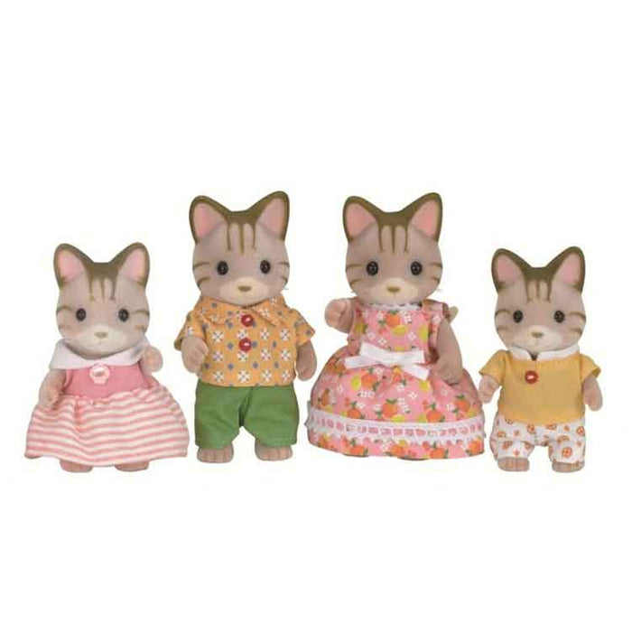 Sylvanian Families Striped Cat Family