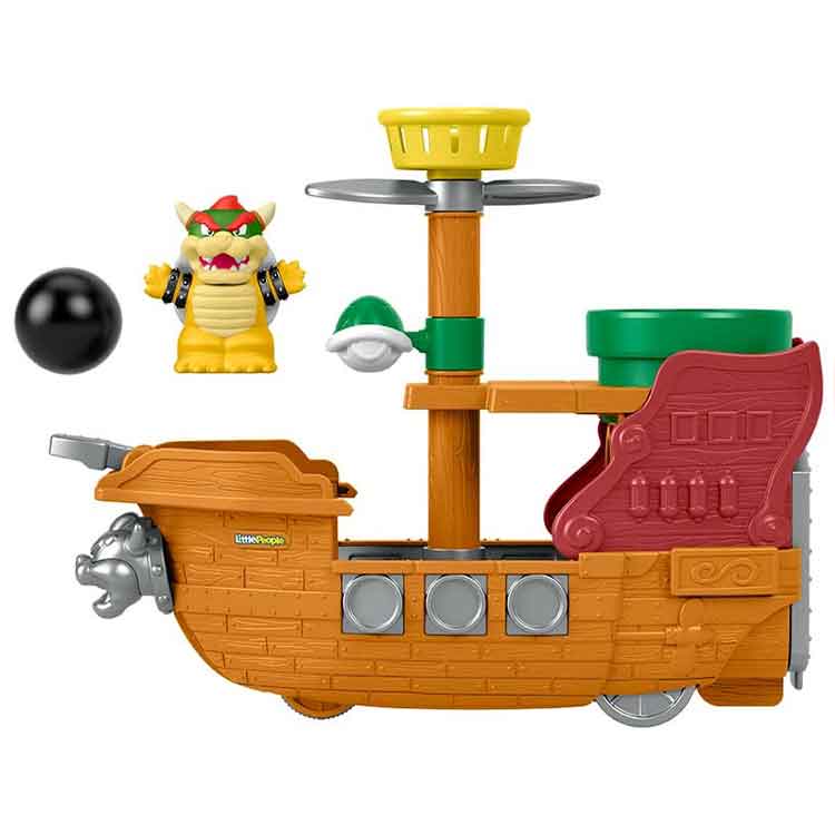 Little People Super Mario Bowsers Airship