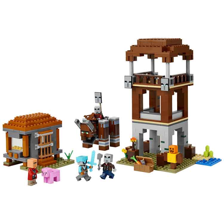 LEGO 21278 The Pillager Outpost and Ravager