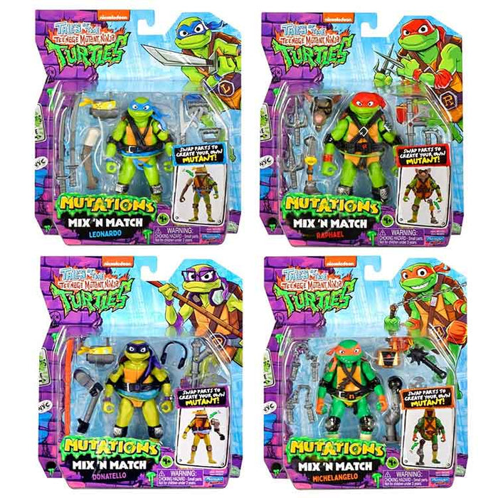 Tales of the Teenage Mutant Ninja Turtles Mix N Match Turtles Action Figure 4-Pack