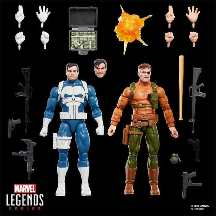 Punisher Marvel Legends Gamerverse Punisher and Nick Fury 6-Inch Action Figures