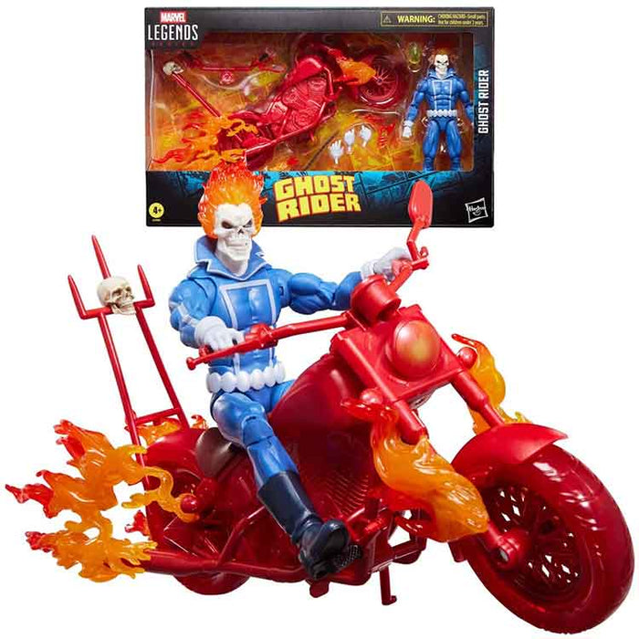 Ghost Rider Marvel Legends Series Johnny Blaze 6-Inch Action Figure with Motorcycle