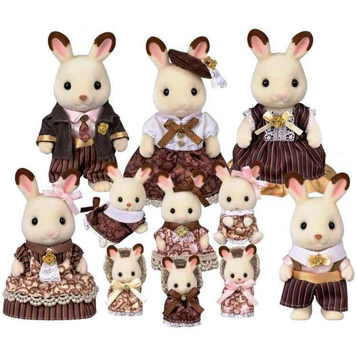 Sylvanian Families - Chocolate Rabbit Family 11-figure 40th Anniversary Set