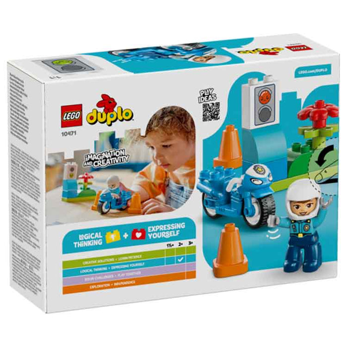 LEGO 10471 Blue Police Motorcycle