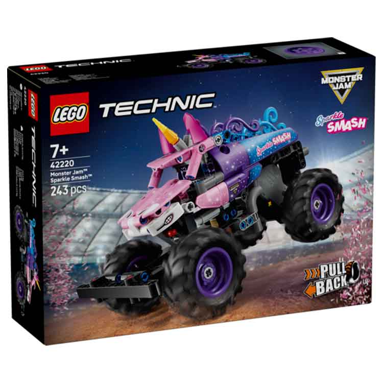 LEGO 42220 Monster Jam Sparkle Smash Pull-Back Truck