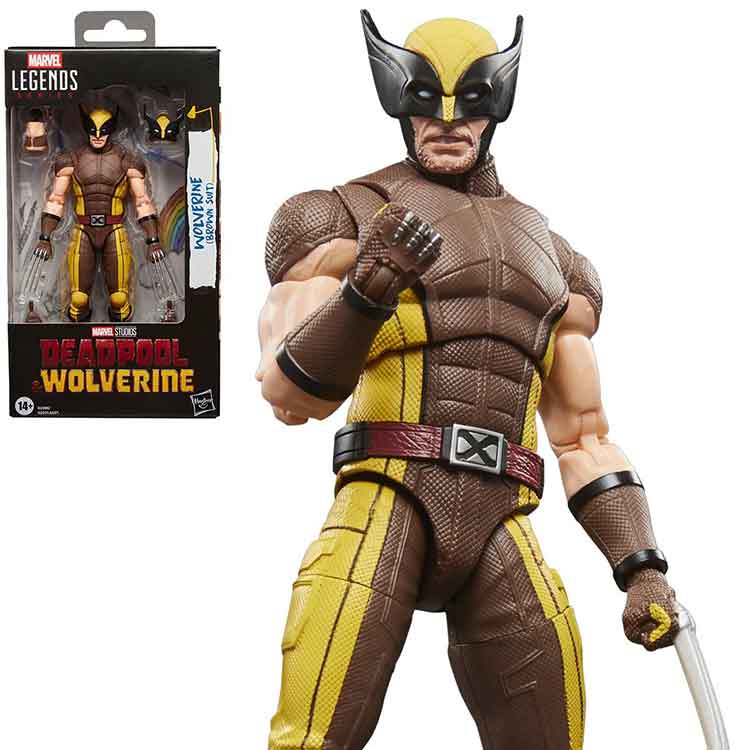 Deadpool & Wolverine Marvel Legends Wolverine (Brown Suit) 6-Inch Action Figure