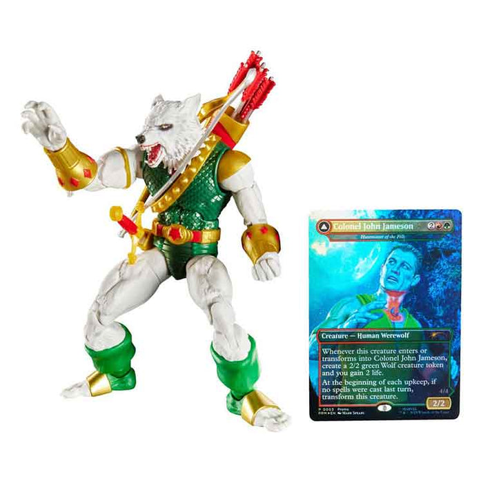 Marvel Legends Magic: The Gathering Action Figure Man-Wolf (plus Exclusive Foil Card)