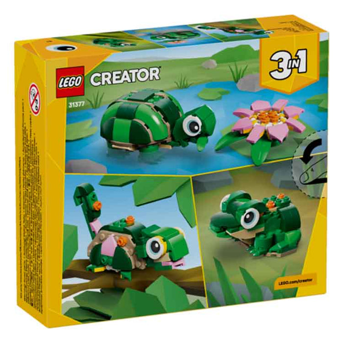 LEGO 31377 Turtle with a Water Lily Flower