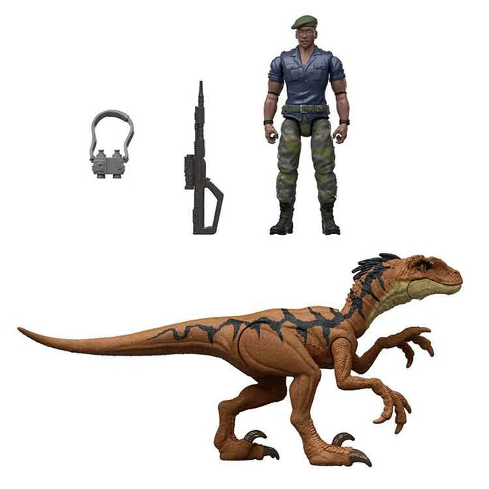 Jurassic World Rebirth Duncan Kincaid and Velociraptor Action Figure 2-Pack