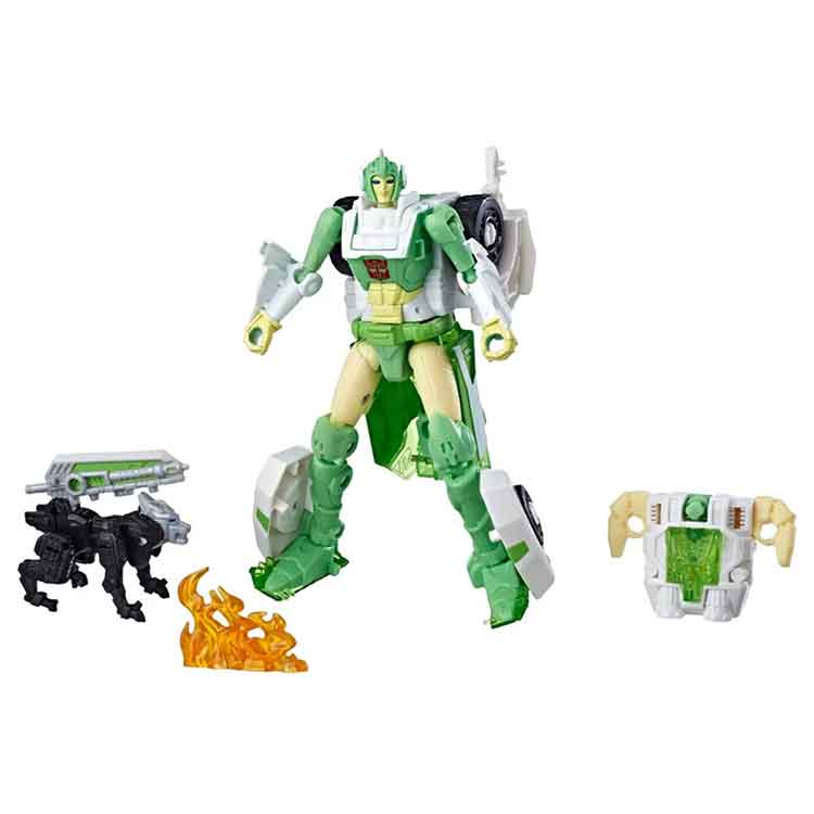 Transformers Generations War for Cybertron: Siege Deluxe Class WFC-S15 Autobot Greenlight with Dazzlestrike